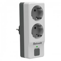 DOTVOLT 2-li Surge Hunter 350 Joules Akım Koruma Prizi Gri