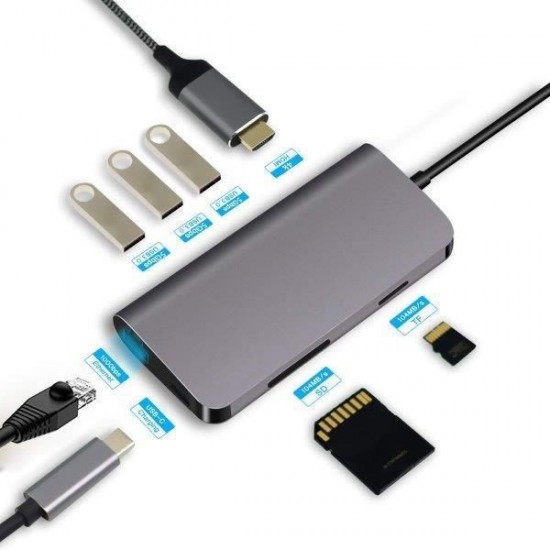 CODEGEN CDG-CNV40 Gigabit TypeC Ethernet Çoklayıcı Hub
