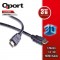QPORT 3metre Q-HDMI3 HDMI Kablo Gold 1.4v