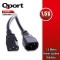 QPORT 1.5metre Q-POWU Monitör Ara Power Kablosu
