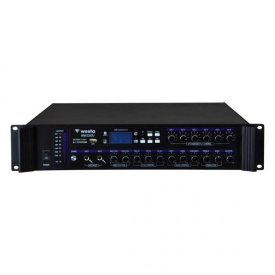 WESTA WM-2350U 6-bölgeli 100V-350w Mixer Amfi